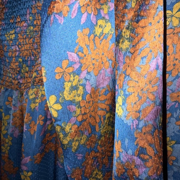 Skies Are Blue Autumn Floral Maxi Dress - Picture 5 of 7